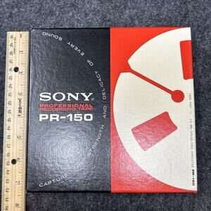 Vintage 60-70s Sony PR-150 Reel Tape 1800 Feet Pro Recording 1/4" Audio JAPAN